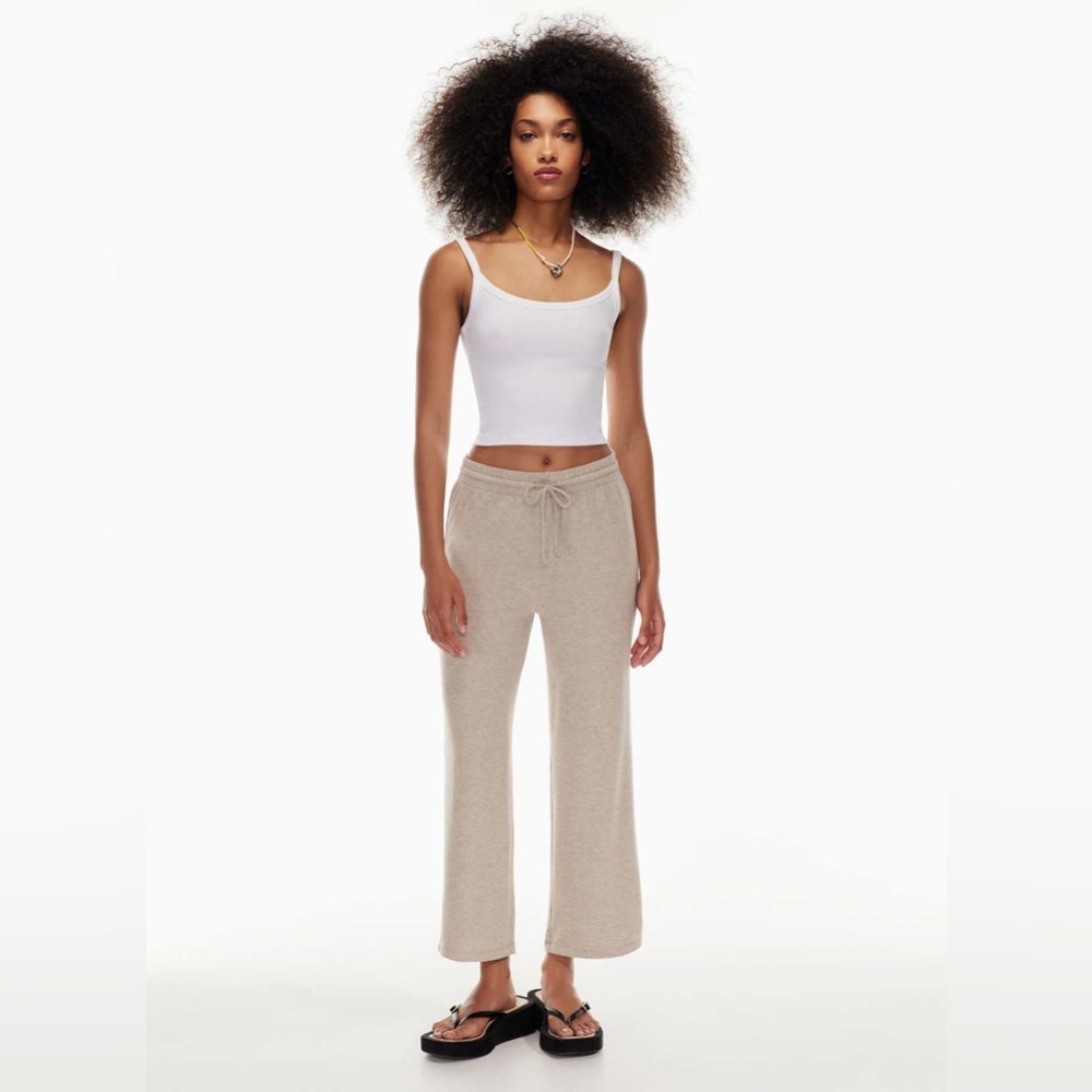 Aritzia Wilfred Free Lounge Ankle Sweatpant Oatmeal Size Medium